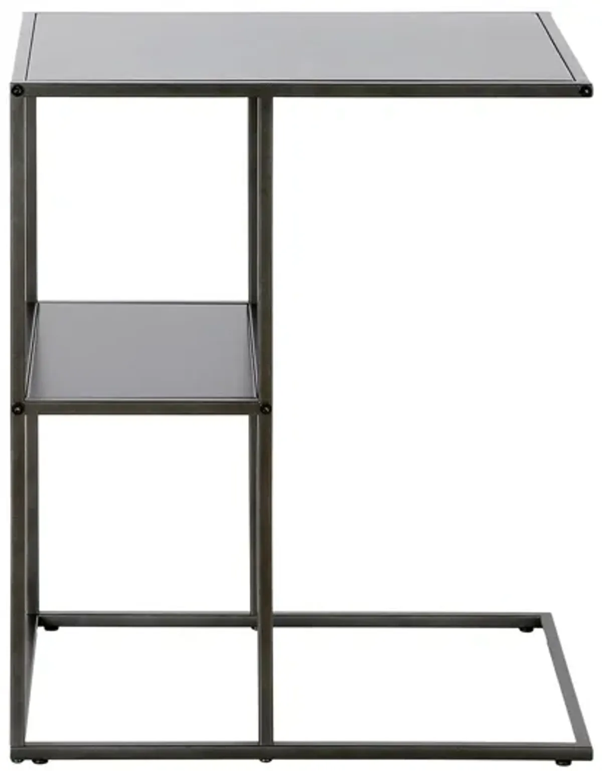 Zinnia Side Table in Gunmetal Gray by Hudson & Canal