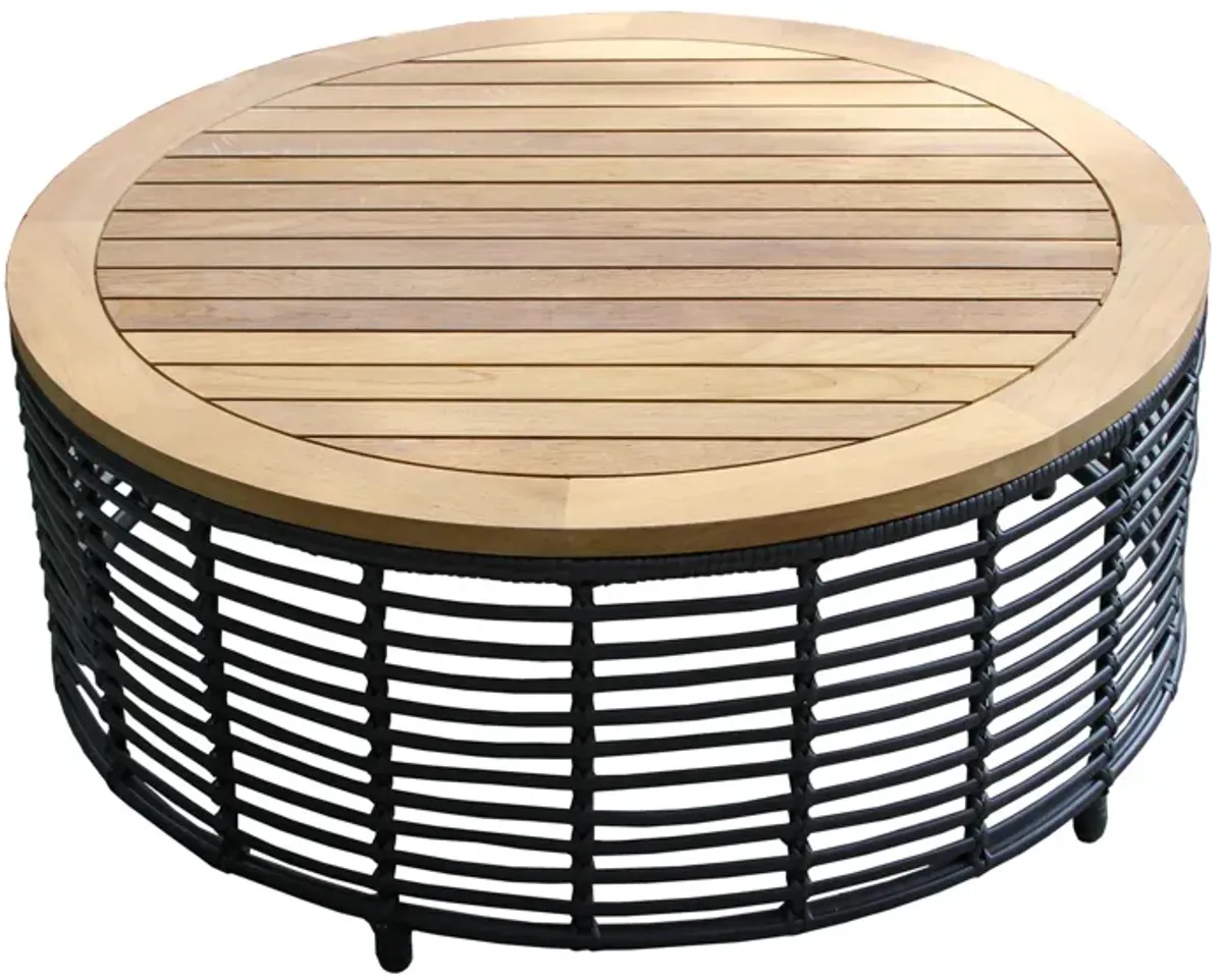 Jillian Coffee Table in Black by Outdoor Interiors