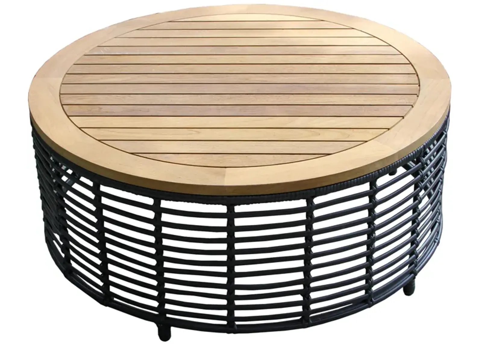 Jillian Coffee Table in Black by Outdoor Interiors