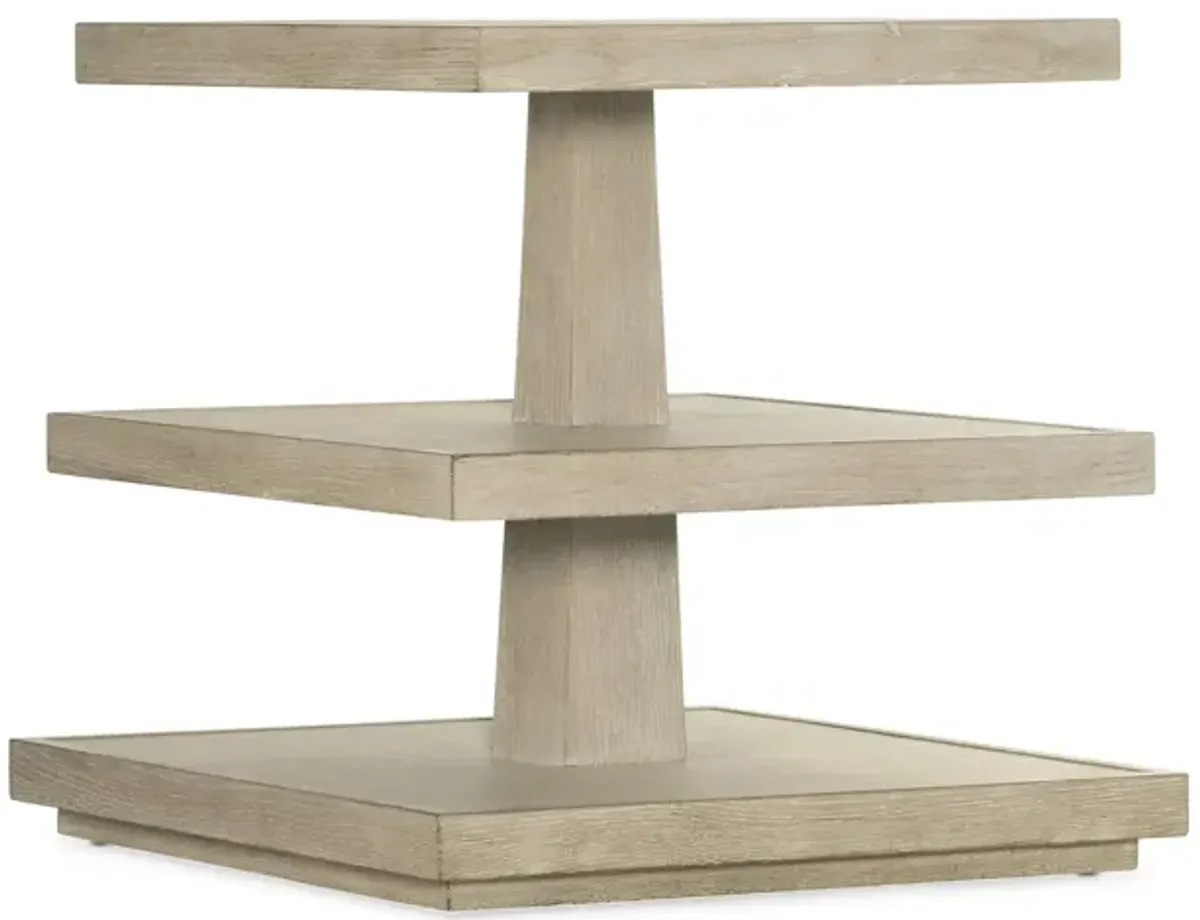 Cora End Table in Beige by Hooker Furniture