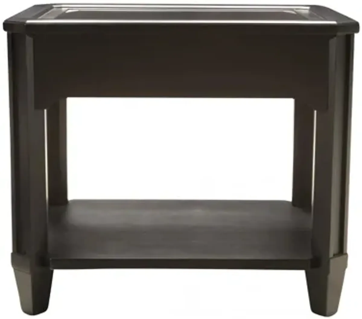 Farrington Rectangular Glass End Table