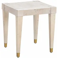Brandyss Burl End Table in White by Tov Furniture
