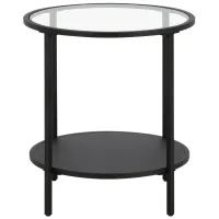 Pauline Side Table in Blackened Bronze by Hudson & Canal