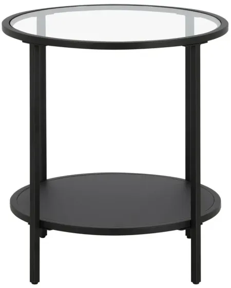 Pauline Side Table in Blackened Bronze by Hudson & Canal