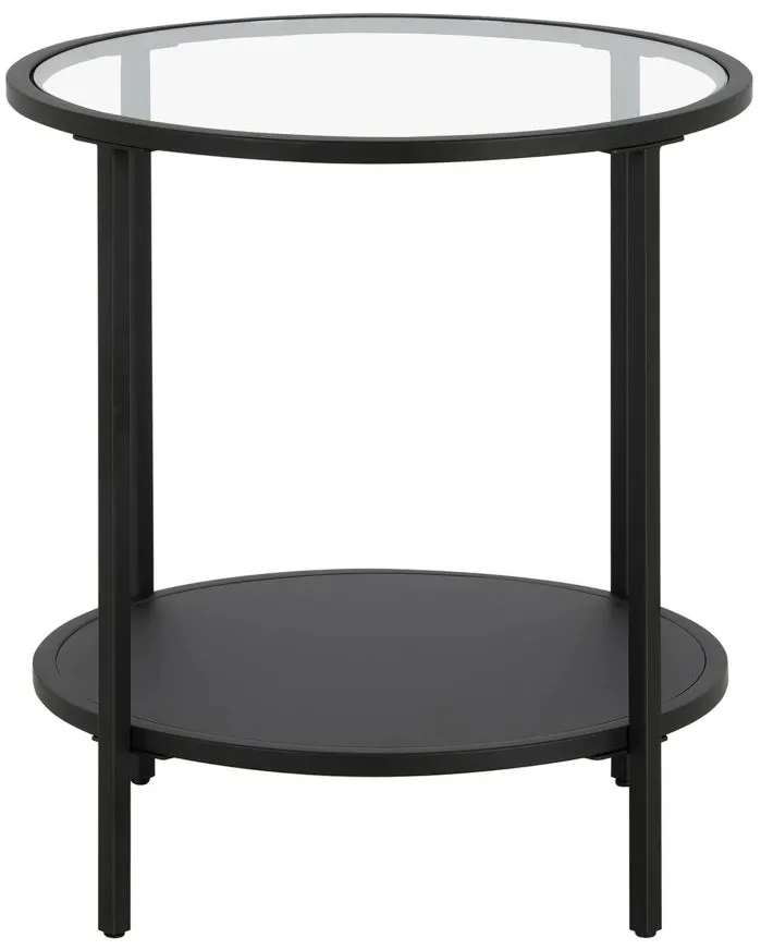 Pauline Side Table in Blackened Bronze by Hudson & Canal