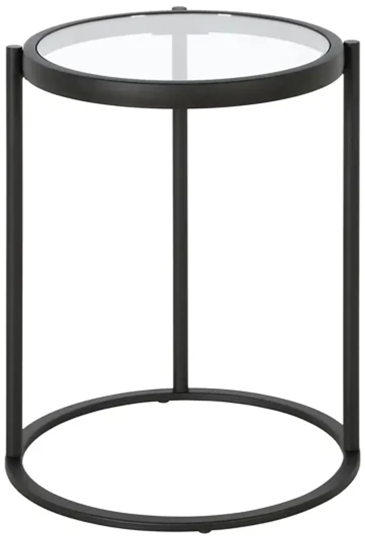 Shay Side Table in Blackened Bronze by Hudson & Canal