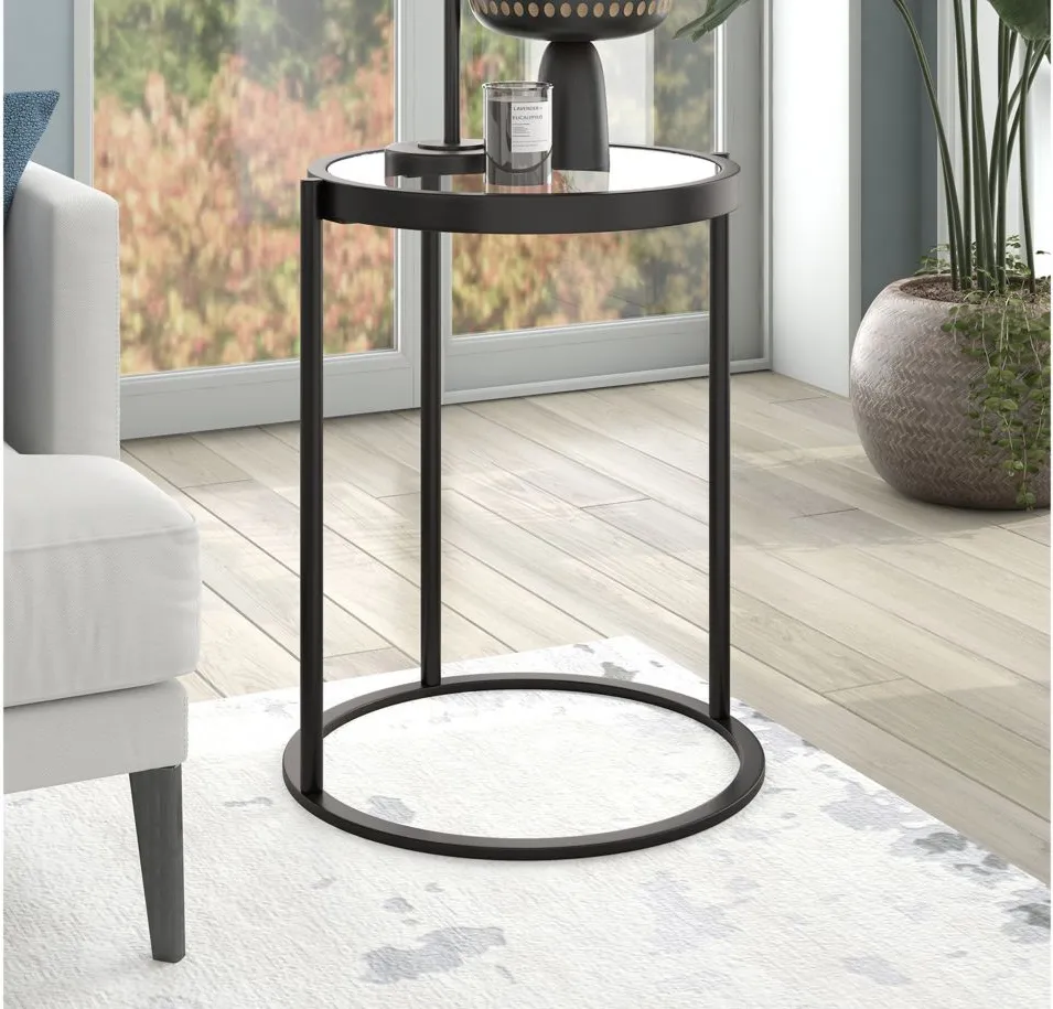 Shay Side Table in Blackened Bronze by Hudson & Canal