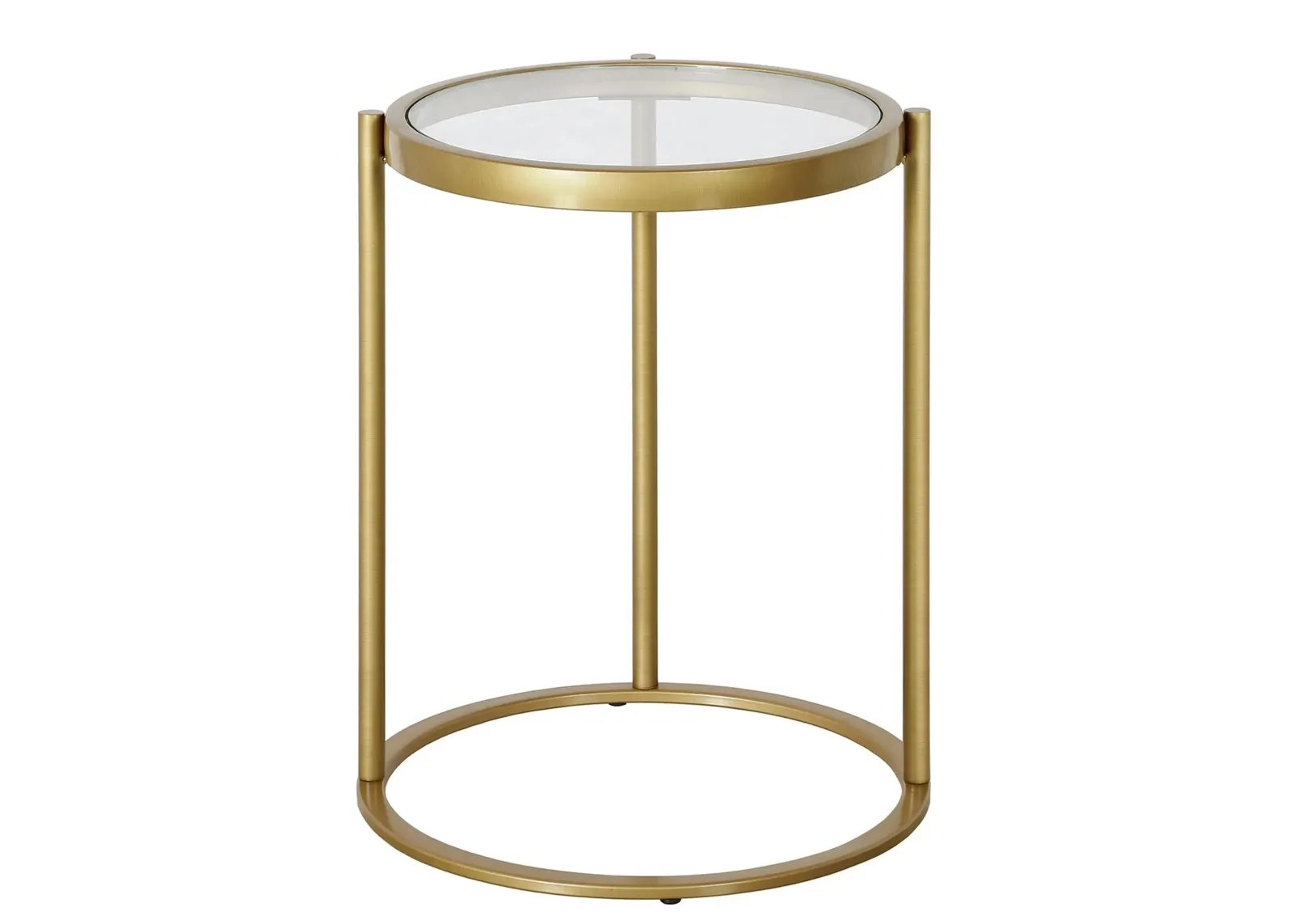 Shay Side Table in Brass by Hudson & Canal