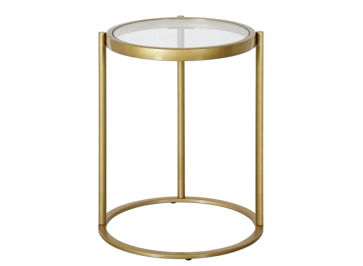 Shay Side Table in Brass by Hudson & Canal