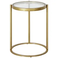 Shay Side Table in Brass by Hudson & Canal