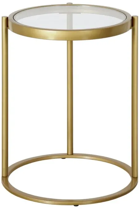 Shay Side Table in Brass by Hudson & Canal