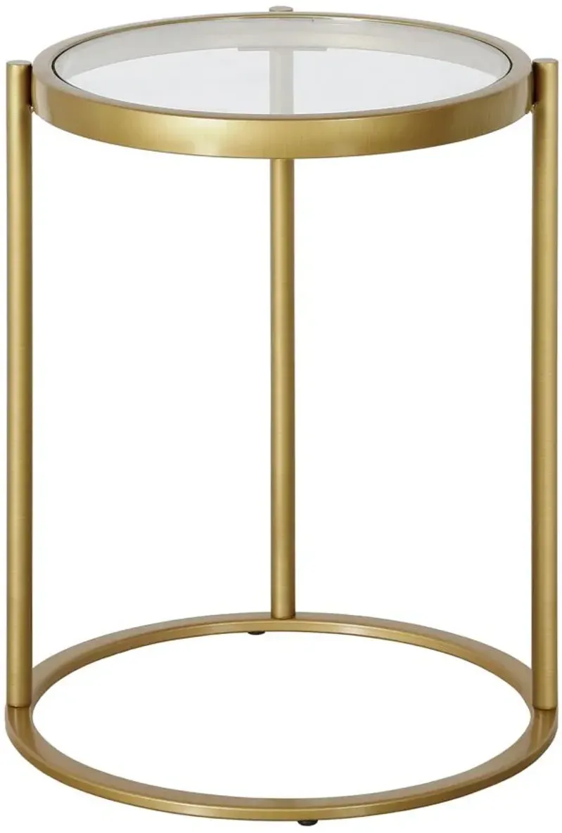 Shay Side Table in Brass by Hudson & Canal