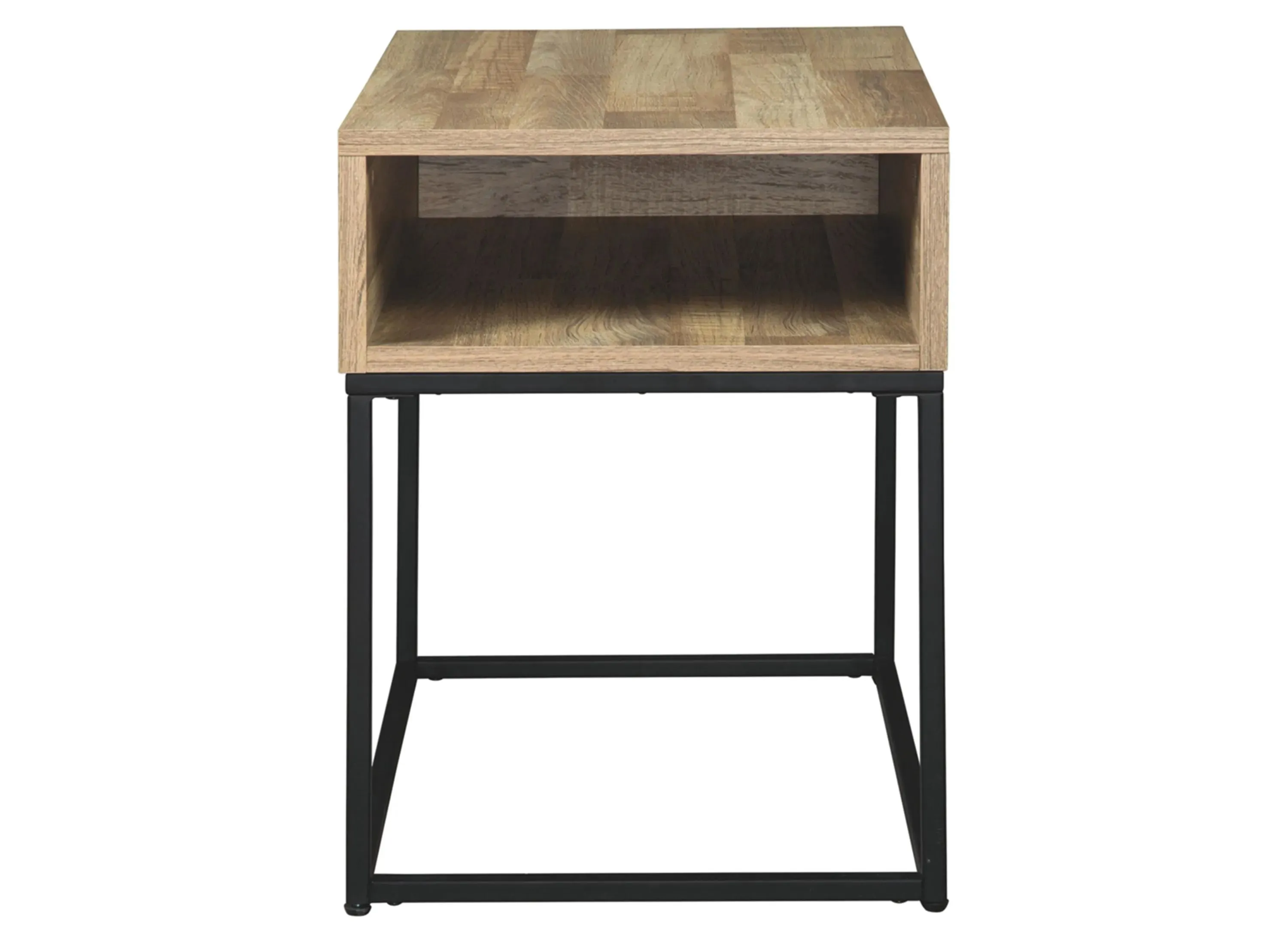 Gerdanet Contemporary Rectangular End Table in Natural by Ashley Express