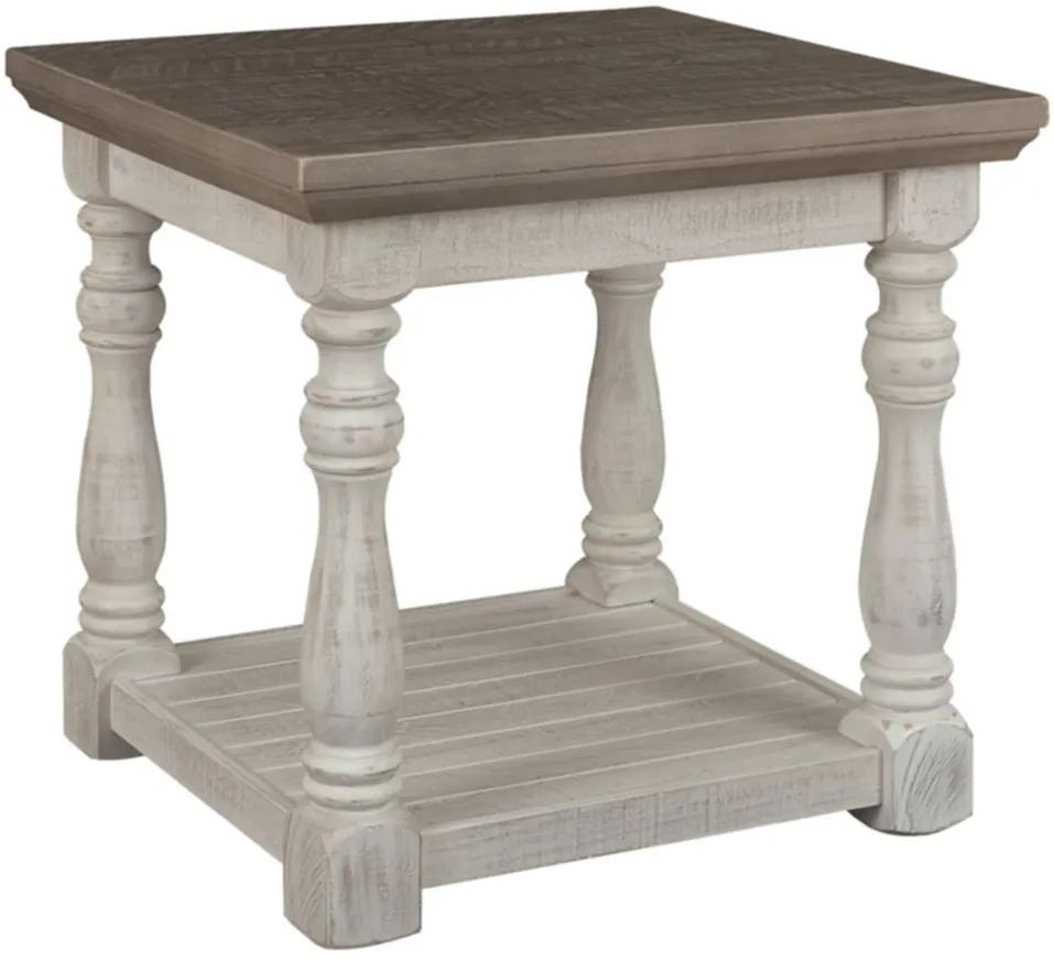 Havalance Casual Rectangular End Table in Gray/White by Ashley Express