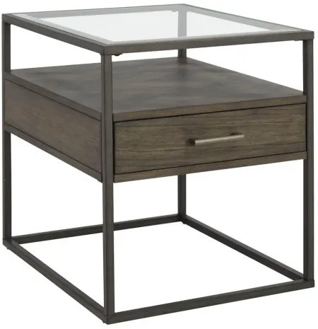 Renault Rectangular End Table in Tobacco by Liberty Furniture