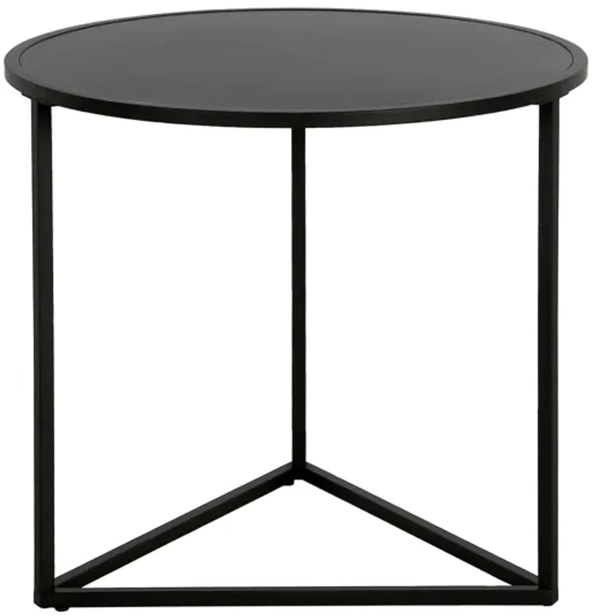 Raya Side Table in Blackened Bronze by Hudson & Canal