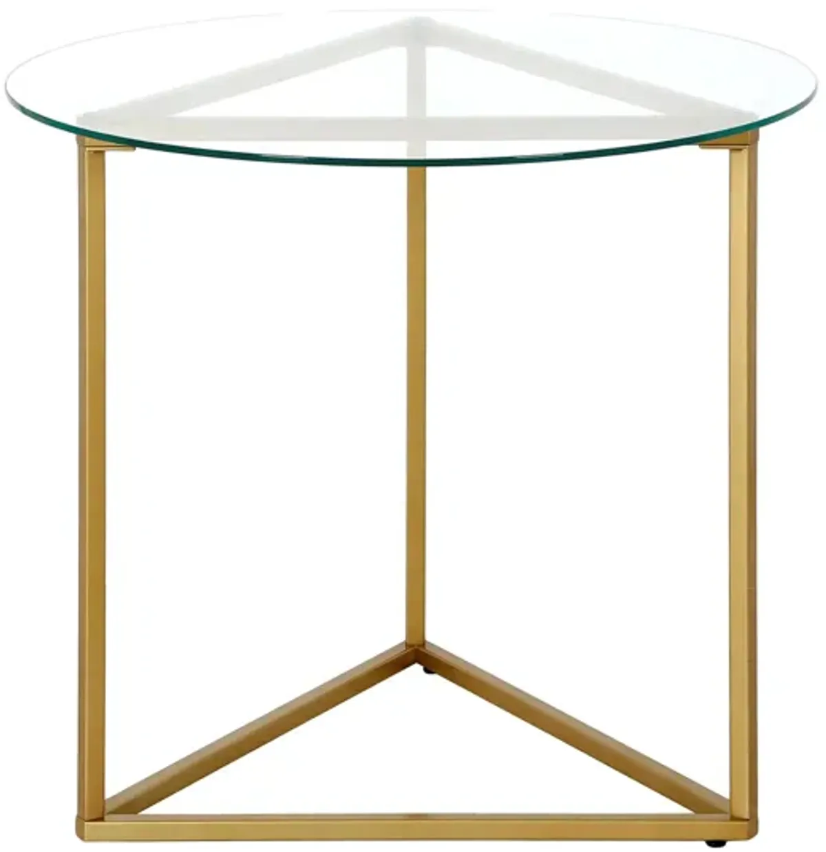 Raya Side Table in Brass by Hudson & Canal