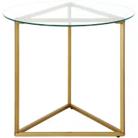 Raya Side Table in Brass by Hudson & Canal
