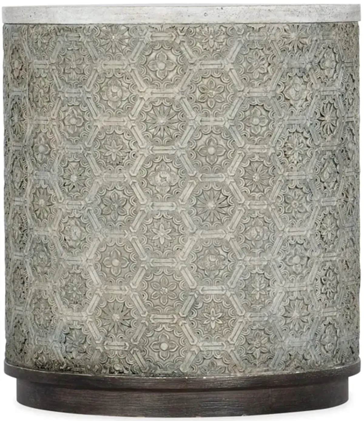 Melange Graystone Round End Table