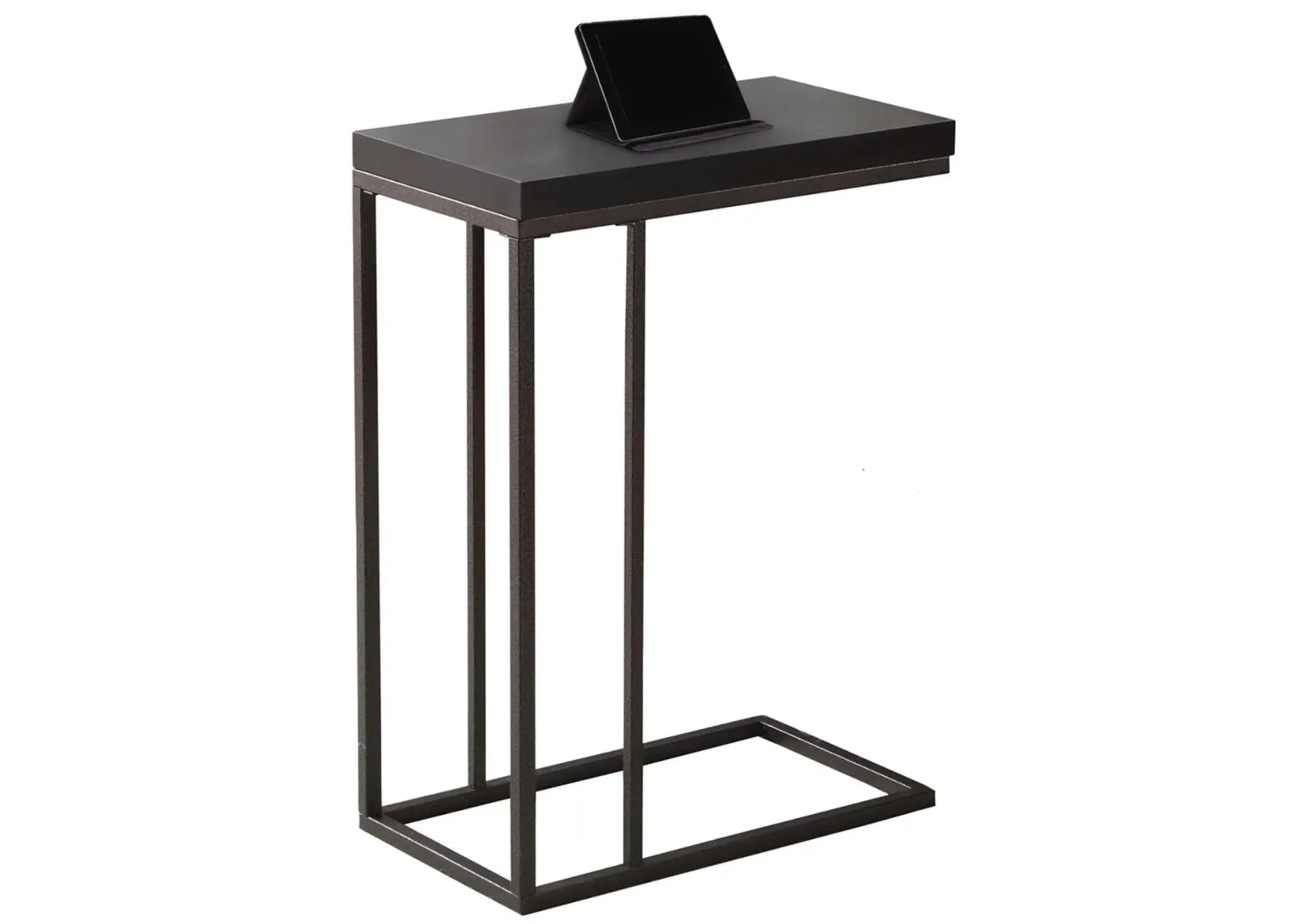 Delevan Rectangular Accent Table in Espresso/Black by Monarch Specialties