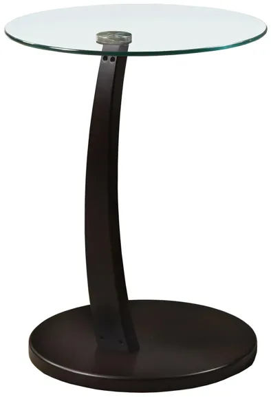 Dexter Round Accent Table in Espresso by Monarch Specialties