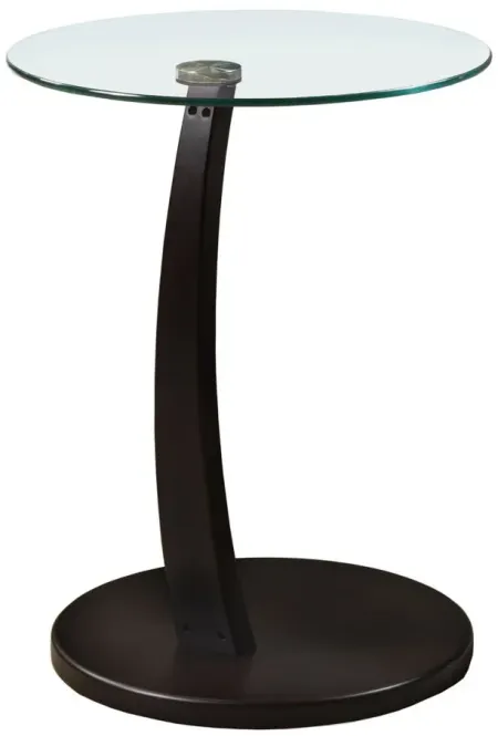 Dexter Round Accent Table in Espresso by Monarch Specialties