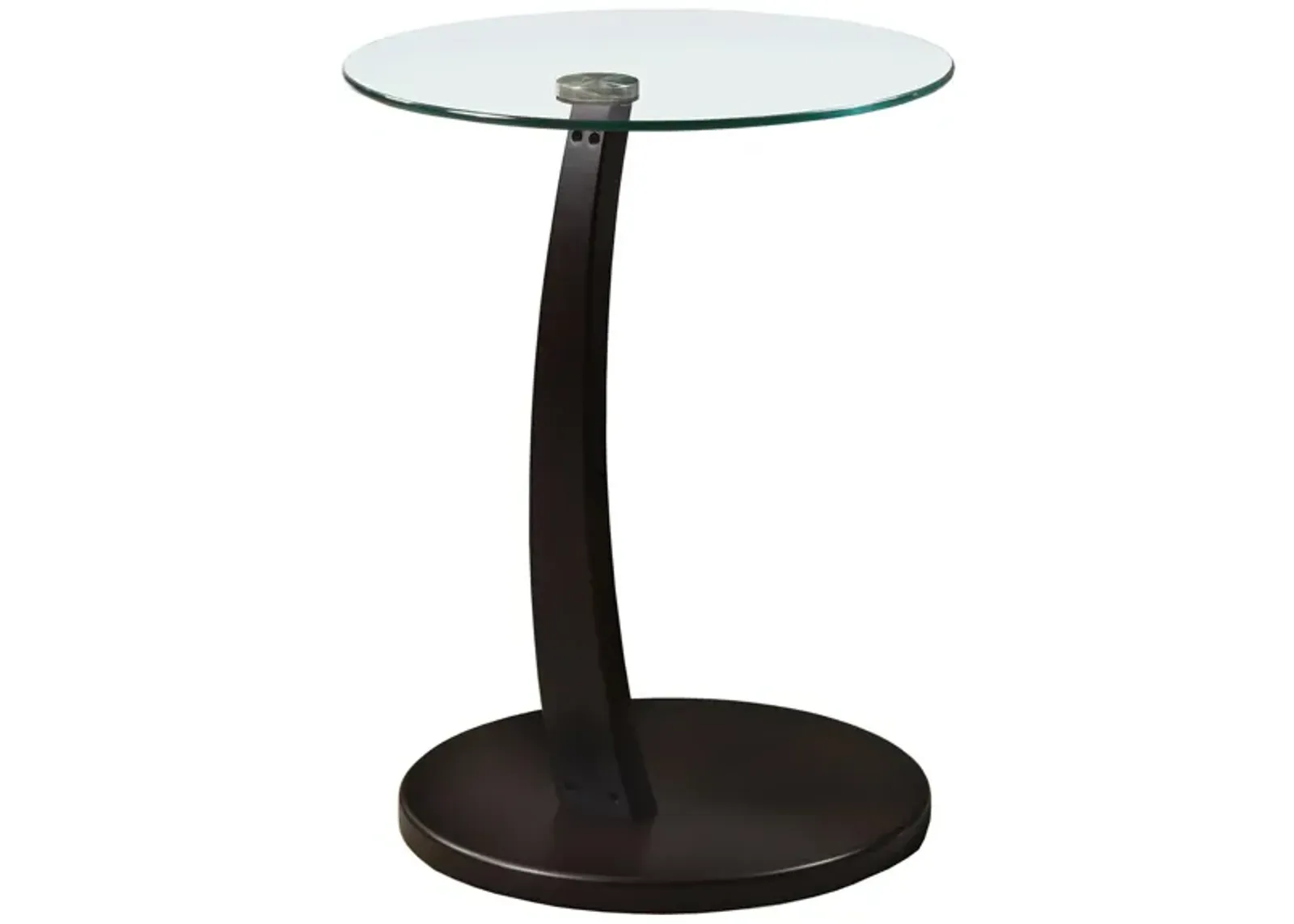 Dexter Round Accent Table in Espresso by Monarch Specialties