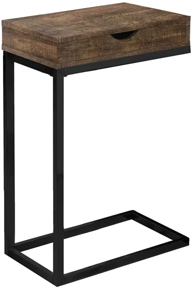 Chronicles Rectangular Accent Table in Brown/Black by Monarch Specialties