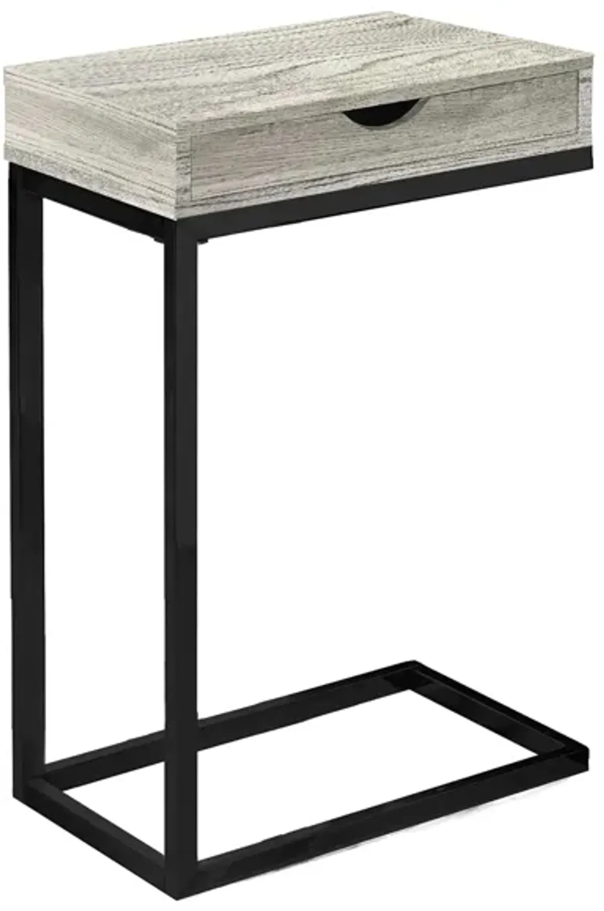 Chronicles Rectangular Accent Table in Gray/Black by Monarch Specialties