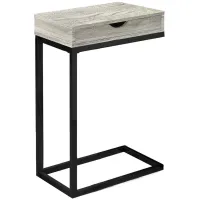 Chronicles Rectangular Accent Table in Gray/Black by Monarch Specialties