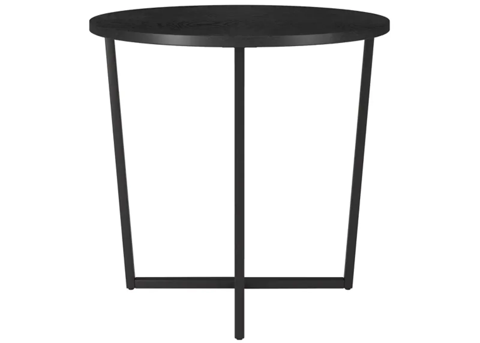 Greer Side Table in Blackened Bronze/Black Grain by Hudson & Canal