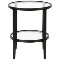 Tocher Side Table in Blackened Bronze by Hudson & Canal