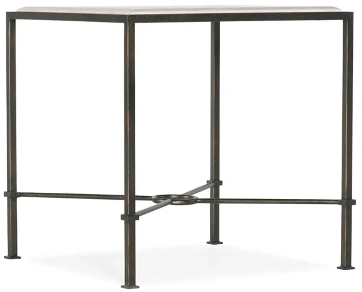 Bitra End Table in Dark charcoal by Hooker Furniture