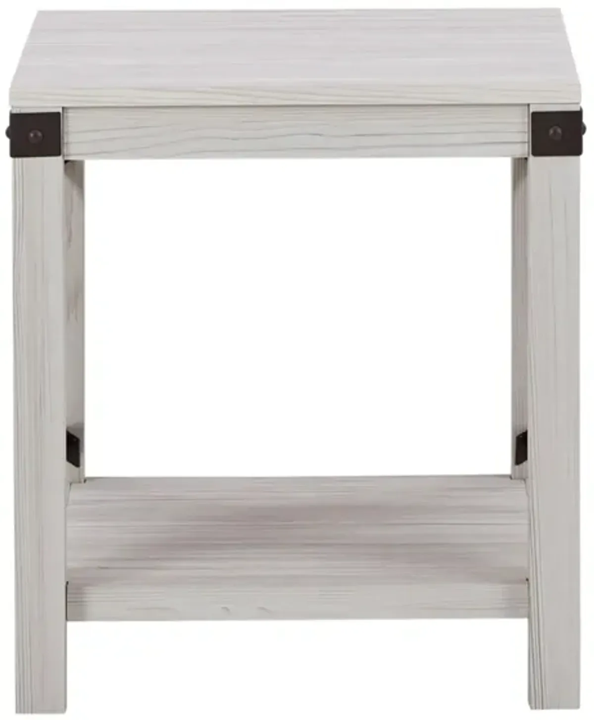 Wells Square End Table in Whitewash by Ashley Furniture