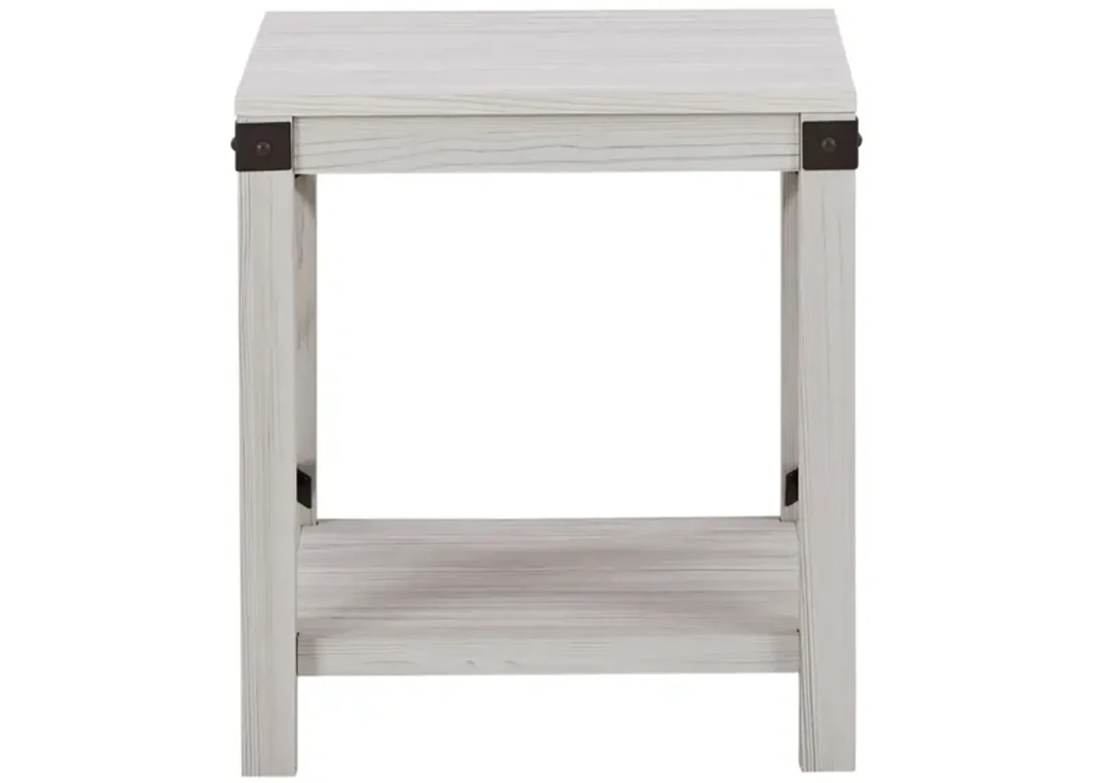 Wells Square End Table in Whitewash by Ashley Furniture