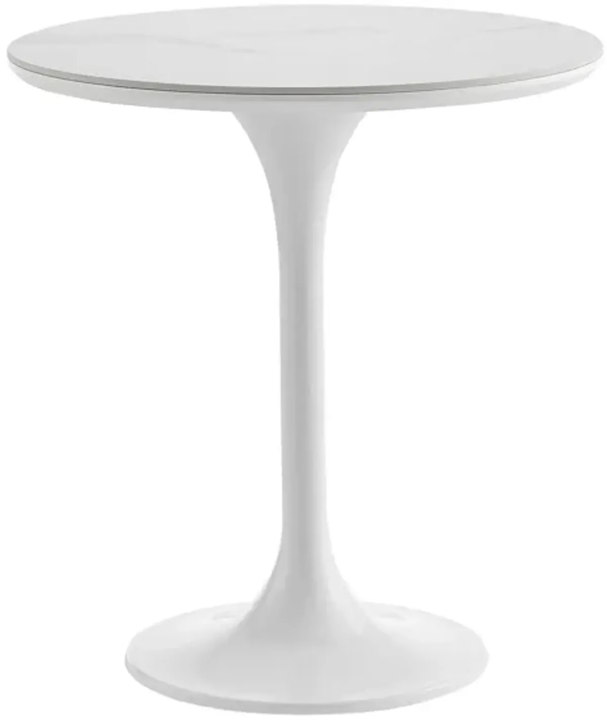 Astrid 20" Side Table in White by EuroStyle