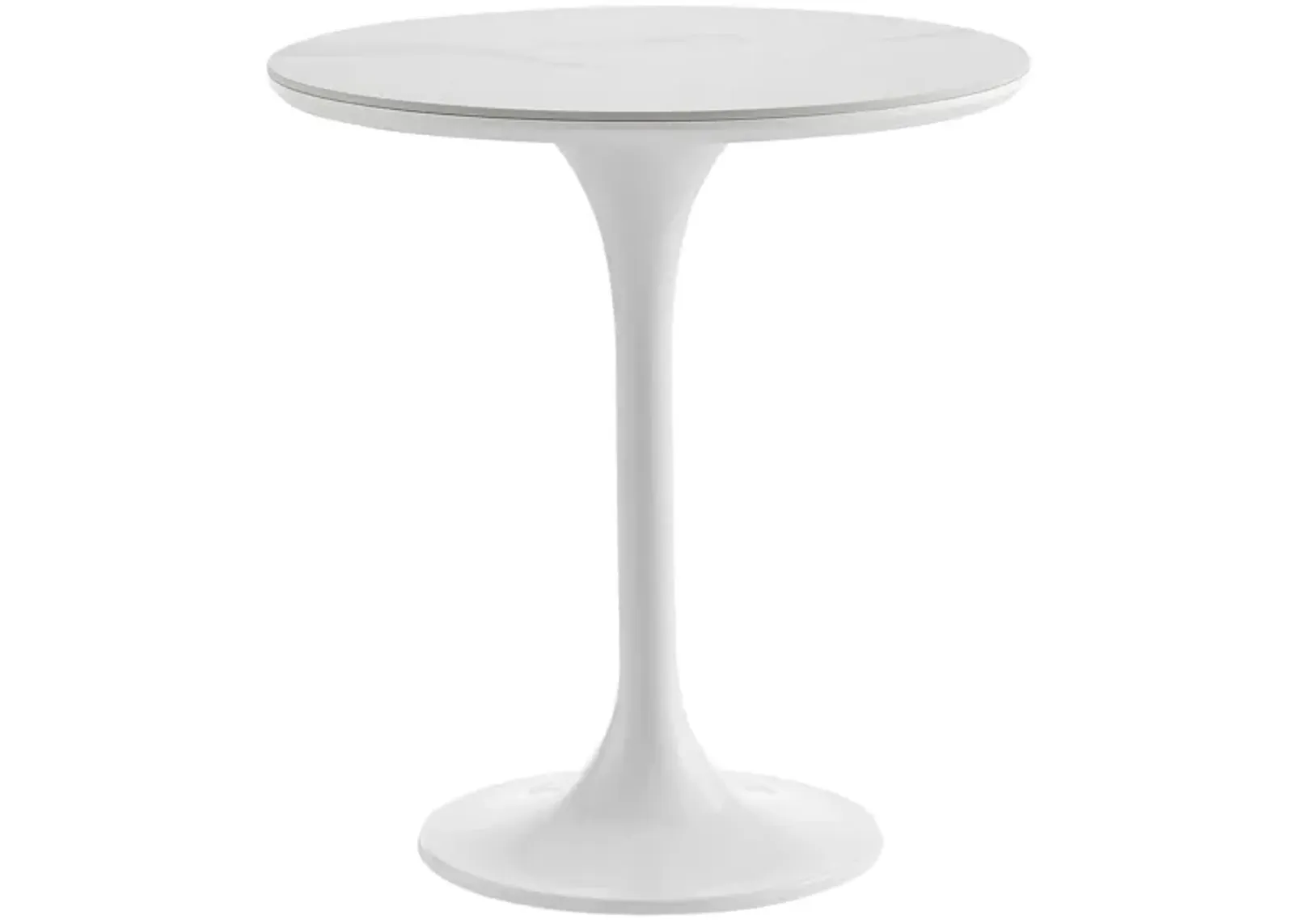 Astrid 20" Side Table in White by EuroStyle