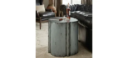 Beaumont End Table in Galvanized metal by Hooker Furniture