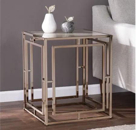 Barcroft End Table in Champagne by SEI Furniture
