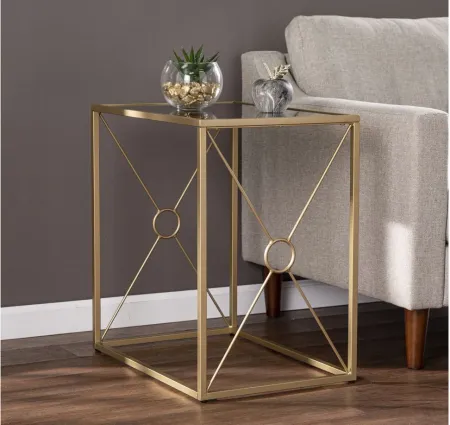 Fisher End Table in Gold by SEI Furniture