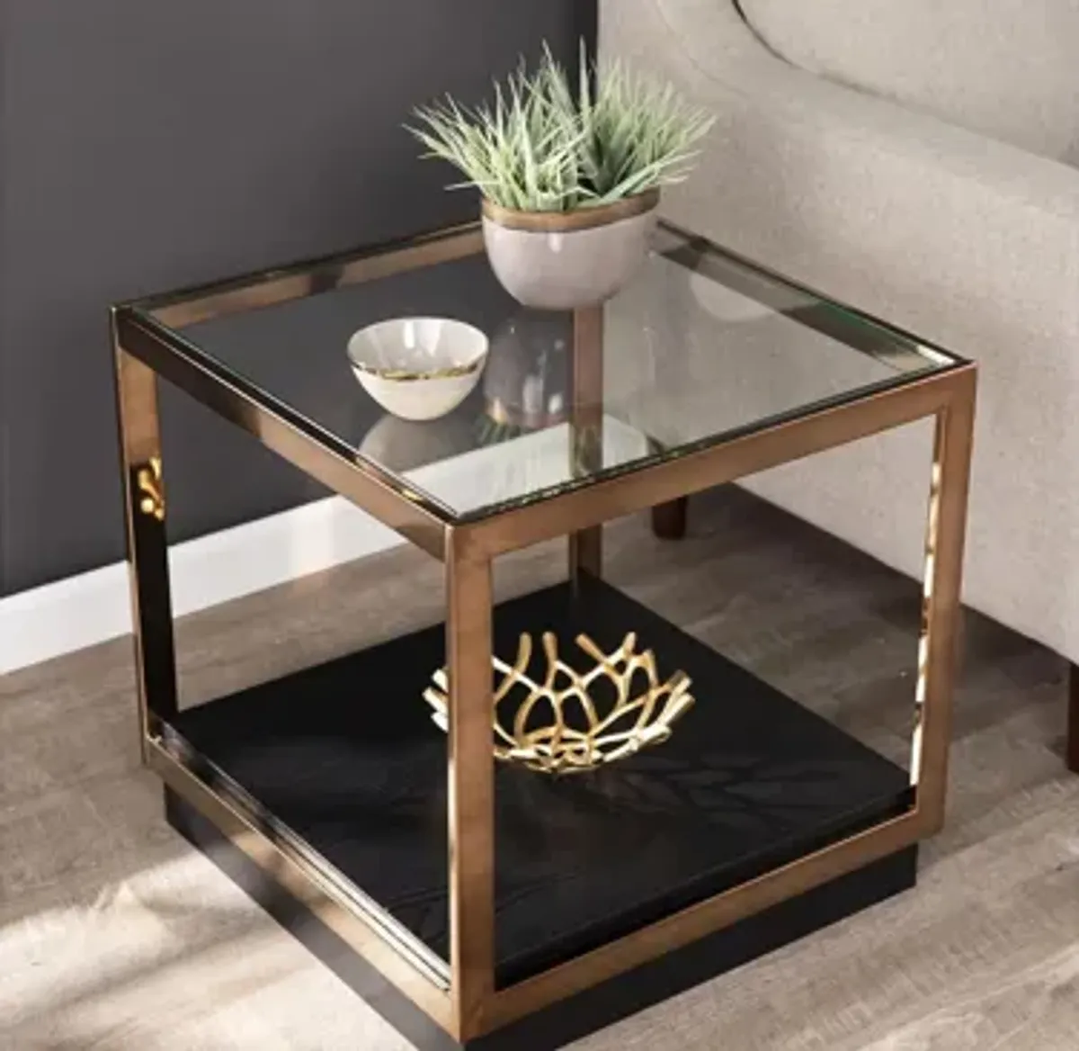 Bedfordshire Square End Table