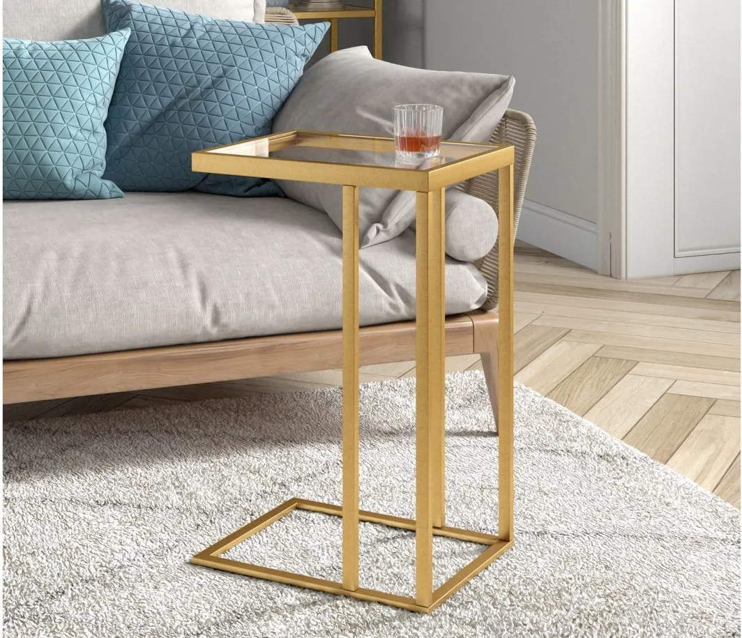 Laney Side Table in Brass by Hudson & Canal