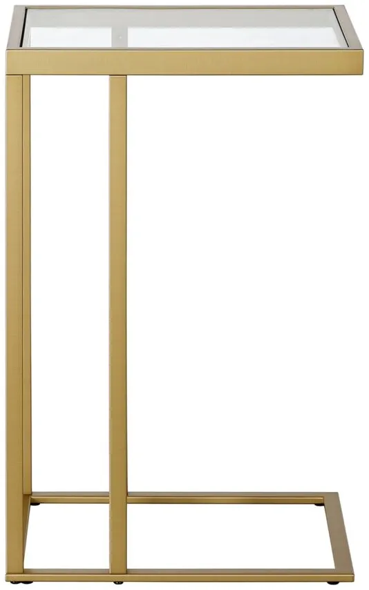 Laney Side Table in Brass by Hudson & Canal