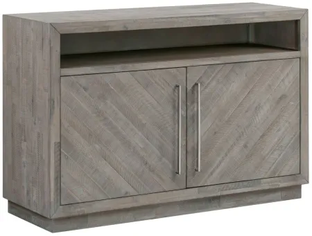 Alexandra Solid Wood 54" Media Console in Rustic Latte by Bellanest