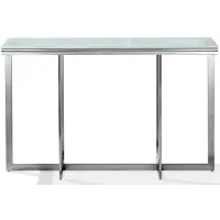 Eliza Media Console Table in Stainless Steel by Bellanest