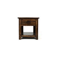 Cannon Valley Square End Table in Distressed Natural by Jofran