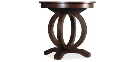 Kline Round End Table in Brown by Hooker Furniture