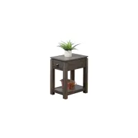 Eastlane Rectangular Narrow End Table in Weathered Gray by Sunset Trading