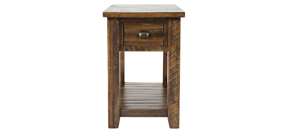 Artisan's Craft Rectangular Chairside Table in Dakota Oak by Jofran