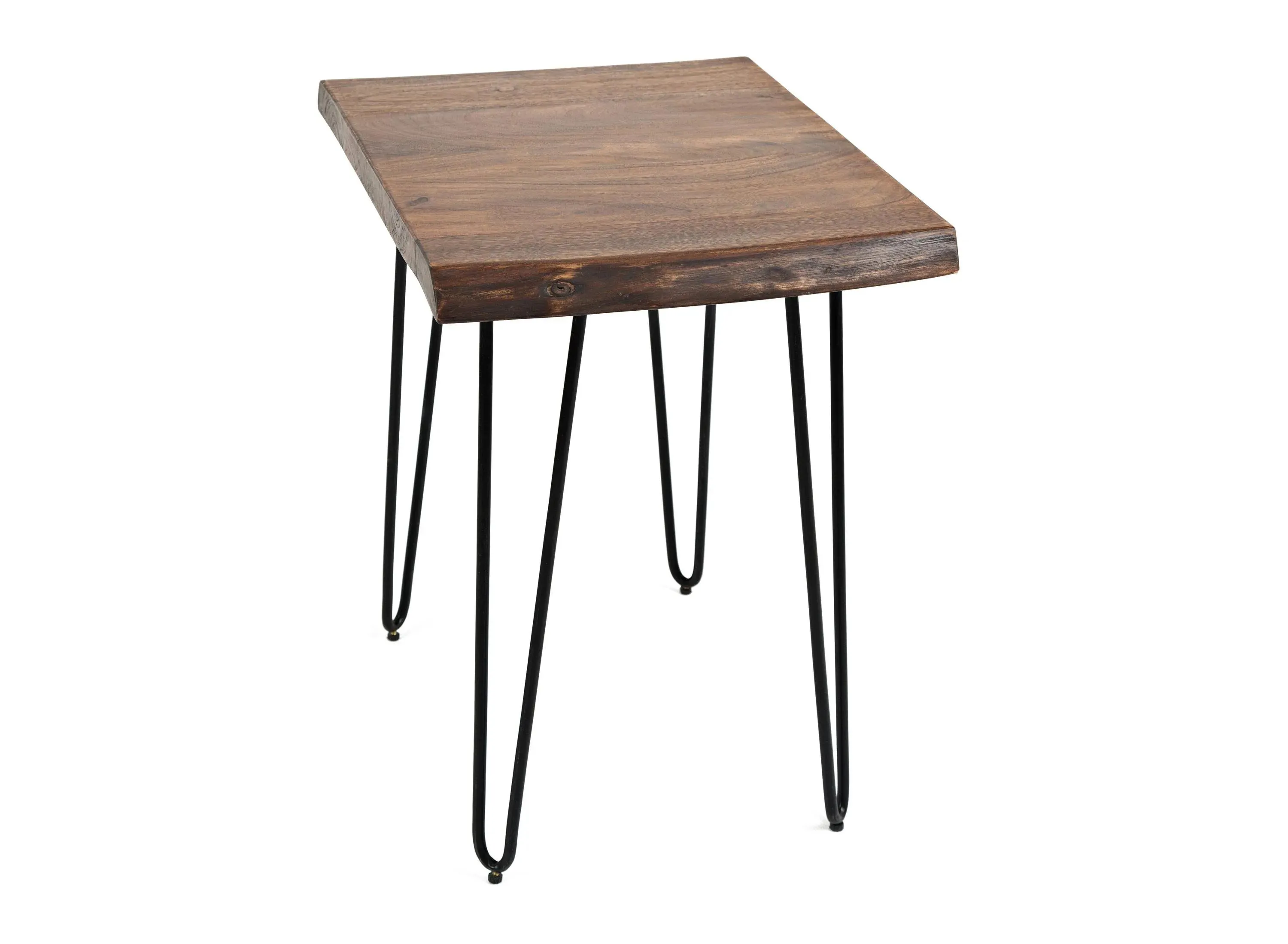 Nature's Live Edge Rectangular Chairside Table in Rich Brown by Jofran